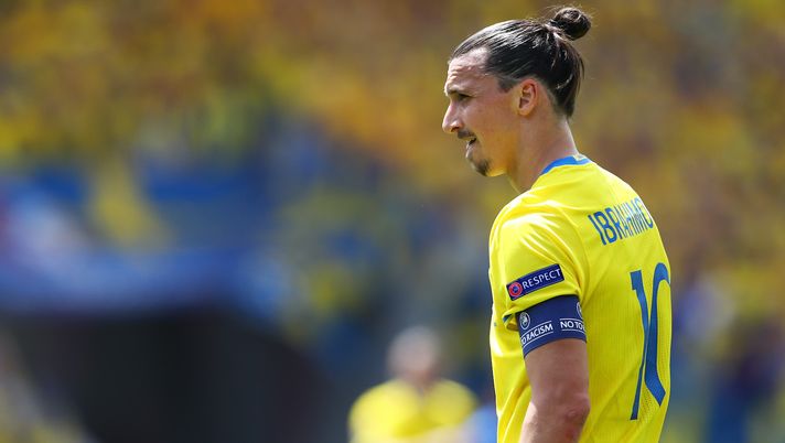 Zlatan Ibrahimovic (attaccante AC Milan) qui con la maglia della Svezia ad Euro 2016 | AC Milan News (Getty Images) 