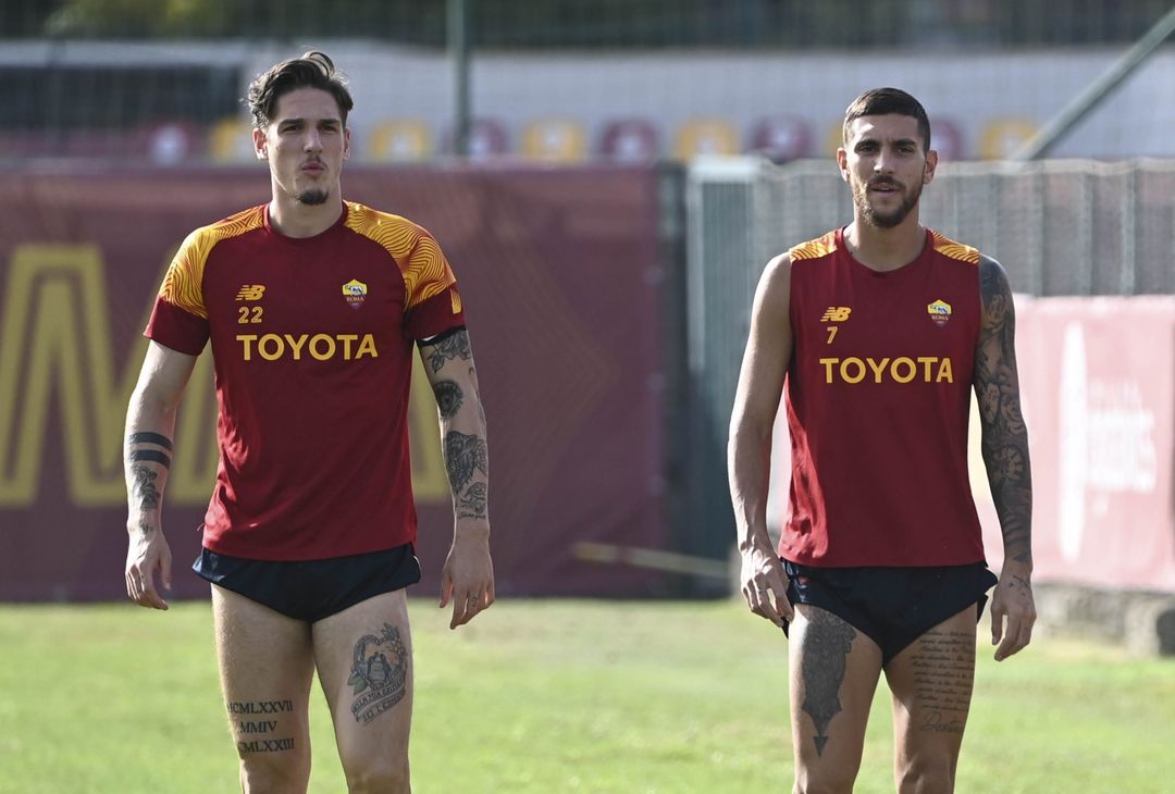 Roma-Helsinki, la rifinitura dei giallorossi a Trigoria – FOTO GALLERY - immagine 7