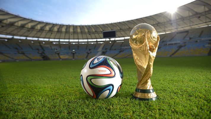 RIO DE JANEIRO, BRAZIL - DECEMBER 03: A general view of Brazuca and the FIFA World Cup Trophy at the Maracana before the adidas Brazuca launch at Parque Lage on December 3, 2013 in Rio de Janeiro, Brazil. Brazuca is the Official Match Ball for the FIFA World Cup 2014 Brazil. Tonight adidas revealed brazuca to the world in the stunning setting of Parque Lage in Rio de Janeiro. The reveal was part of a spectacular light projection supported by global footballers Seedorf, Hernane and FIFA World Cup Winner Cafu. Hundreds of guests and celebrities were treated to this one off experience, which launched the Official FIFA World Cup Ball for Brazil 2014. For more information visit: news.adidas.com/worldcupOMB (Photo by Alexandre Loureiro/Getty Images for adidas) RIO DE JANEIRO, BRAZIL - DECEMBER 03: A general view of Brazuca and the FIFA World Cup Trophy at the Maracana before the adidas Brazuca launch at Parque Lage on December 3, 2013 in Rio de Janeiro, Brazil. Brazuca is the Official Match Ball for the FIFA World Cup 2014 Brazil. Tonight adidas revealed brazuca to the world in the stunning setting of Parque Lage in Rio de Janeiro. The reveal was part of a spectacular light projection supported by global footballers Seedorf, Hernane and FIFA World Cup Winner Cafu. Hundreds of guests and celebrities were treated to this one off experience, which launched the Official FIFA World Cup Ball for Brazil 2014. For more information visit: news.adidas.com/worldcupOMB (Photo by Alexandre Loureiro/Getty Images for adidas)