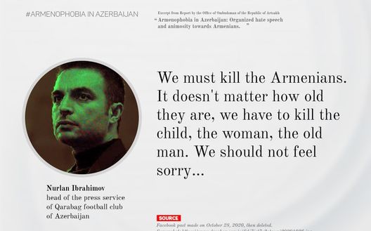 Il post anti-armeno di un dirigente del Qarabag Il post anti-armeno di un dirigente del Qarabag