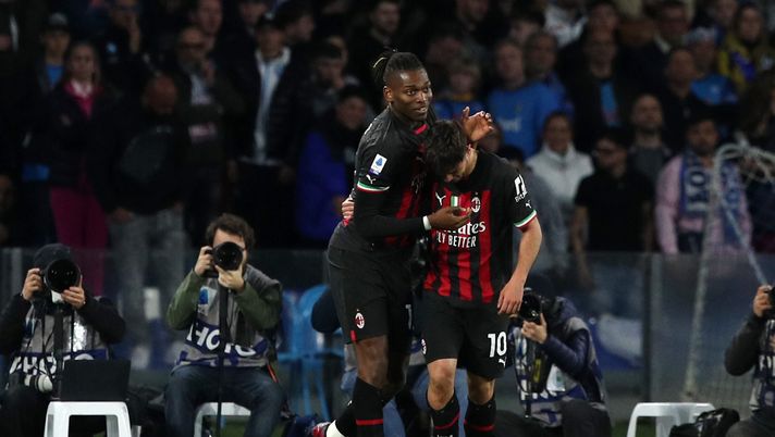 Rafael Leao e Brahim Diaz, calciatori del Milan (getty images)