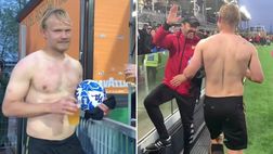 Venezia, Pohjanpalo fa poker. Poi si scola una birra in campo | VIDEO