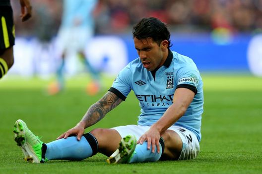  Carlos Tevez con il Manchester City (credits: GETTY Images) 