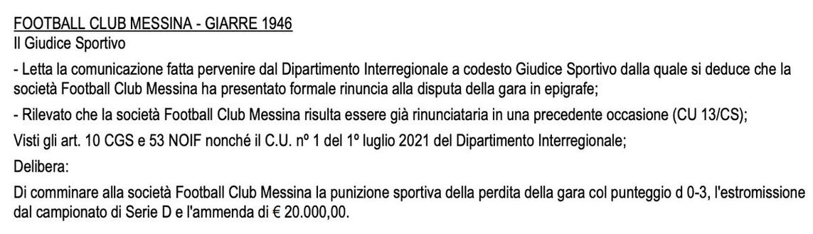 La brevissima stagione del derby di Messina: l’ACR resta solo…- immagine 2