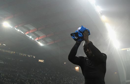 UDINE, ITALY - FEBRUARY 02: Romelu Lukaku of FC Internazionale celebrates the victory after the Serie A match between Udinese Calcio and FC Internazionale at Stadio Friuli on February 2, 2020 in Udine, Italy. (Photo by Alessandro Sabattini/Getty Images) UDINE, ITALY - FEBRUARY 02: Romelu Lukaku of FC Internazionale celebrates the victory after the Serie A match between Udinese Calcio and FC Internazionale at Stadio Friuli on February 2, 2020 in Udine, Italy. (Photo by Alessandro Sabattini/Getty Images)