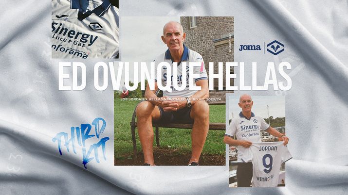 Verona, la terza maglia 2023/2024 è bianca. Il video con Joe Jordan - immagine 1