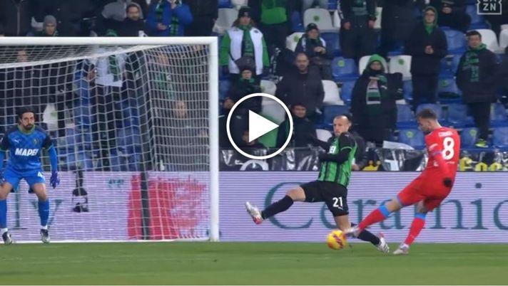 VIDEO Sassuolo-Napoli 0-1, Fabian sblocca la gara del Mapei Stadium - immagine 1