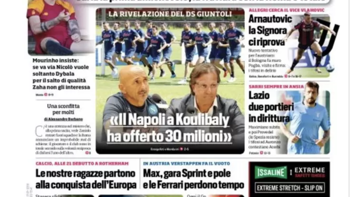 IL NAPOLI SUI MEDIA – Le prime pagine dei giornali di oggi 11 luglio 2022 IL NAPOLI SUI MEDIA – Le prime pagine dei giornali di oggi 11 luglio 2022 - immagine 1