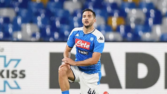 NAPLES, ITALY - SEPTEMBER 25: Kostantinos Manolas of SSC Napoli during the Serie A match between SSC Napoli and Cagliari Calcio at Stadio San Paolo on September 25, 2019 in Naples, Italy. (Photo by Francesco Pecoraro/Getty Images) Napoli, Manolas pronto al rientro. Da Mario Rui a Politano, i cambi di Gattuso - immagine 1