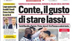 Prima Pagina, Corriere dello Sport: “Conte, il gusto di stare lassù. Il Napoli ripiomba nell’incubo Covid”