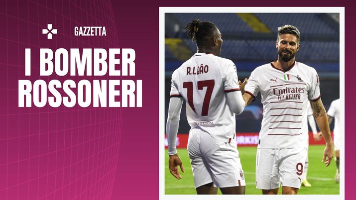 Leao Giroud AC Milan Dinamo Zagabria-Milan 0-4 Champions League 2022-2023