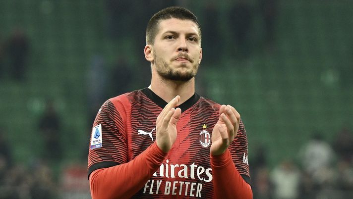 Luka Jovic (attaccante AC Milan), qui durante Milan-Sassuolo 1-0 (Serie A 2023-2024) | News (Getty Images) Luka Jovic AC Milan Milan-Sassuolo 1-0 Serie A 2023-2024
