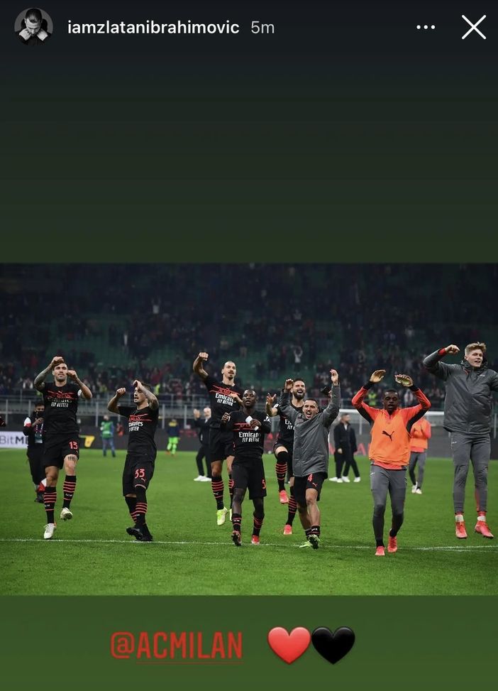 Milan-Verona 3-2, la soddisfazione di Ibrahimovic su ‘Instagram’- immagine 2