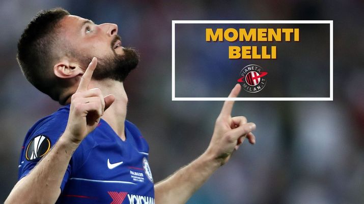 Olivier Giroud (attaccante AC Milan) qui con la maglia del Chelsea nel 2018-2019 | Milan News (Getty Images) Olivier Giroud AC Milan