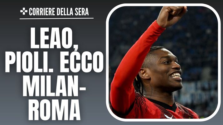 Rafael Leao AC Milan Milan-Roma 3-1 Serie A 2023-2024