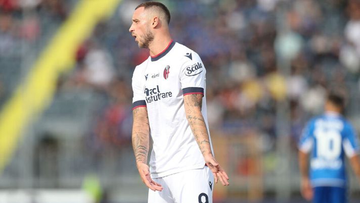 EMPOLI, ITALY - SEPTEMBER 26: Marko Arnautovic of Bologna FC shows his dejection during the Serie A match between Empoli FC and Bologna FC at Stadio Carlo Castellani on September 26, 2021 in Empoli, Italy. (Photo by Gabriele Maltinti/Getty Images) Nuovi infortuni: le ultime su Arnautovic e Dragowski! Faraoni, Smalling e Pussetto…- immagine 1