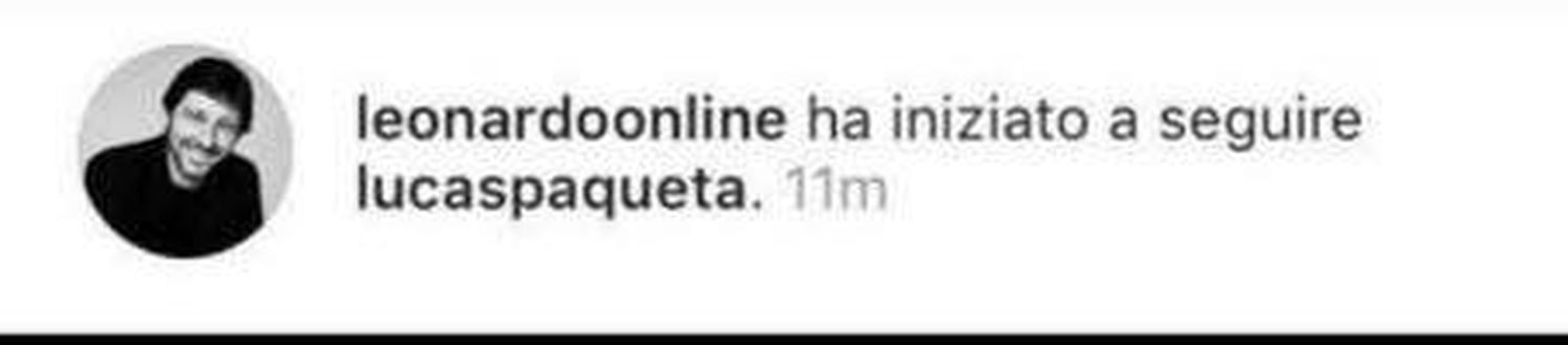 Leonardo segue Paquetà su Instagram Leonardo segue Paquetà su Instagram