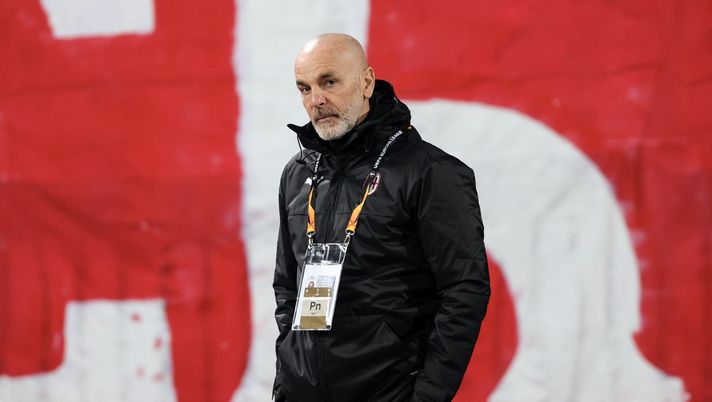 Stefano Pioli (allenatore AC Milan), qui prima di Stella Rossa-Milan (Europa League 2020-2021) | News (Getty Images) 