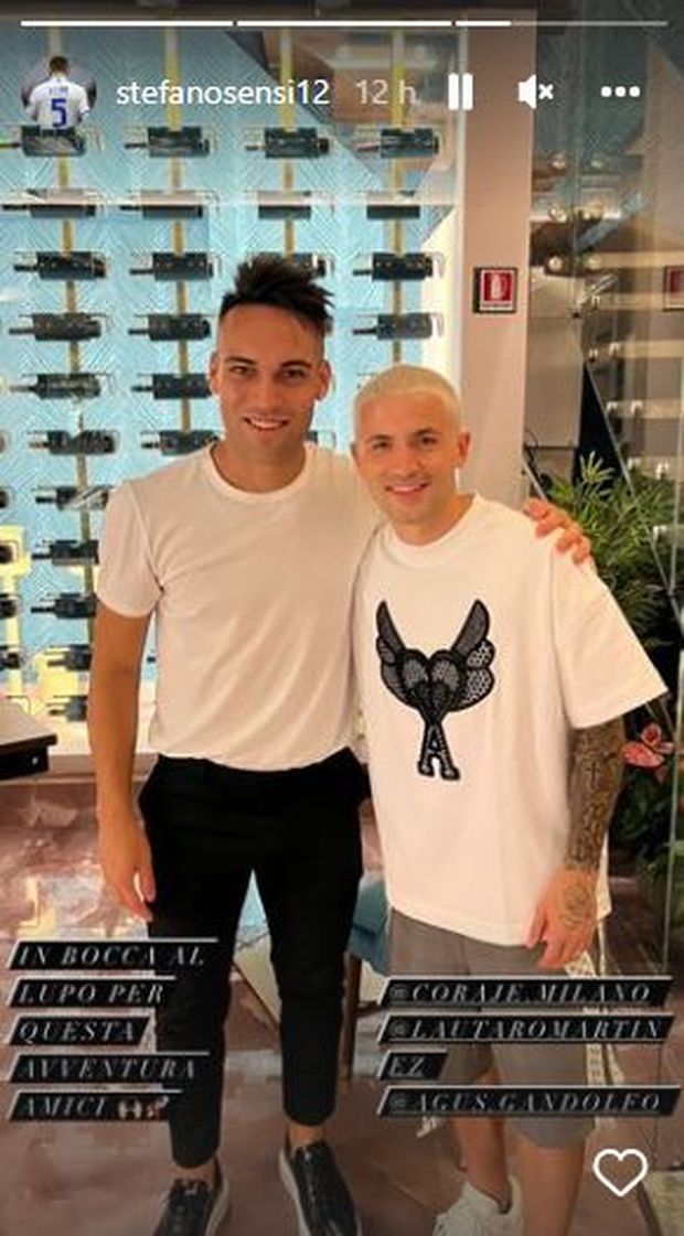 Sensi si fa biondo e poi passa a salutare il suo amico Lautaro a ‘Coraje’- immagine 2