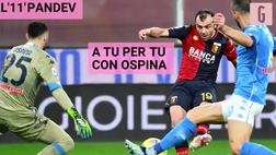 VIDEO Genoa-Napoli, la doppietta di Pandev, la rete di Politano e l’Infortunio di Manolas: le immagini del ko di Gattuso a Marassi