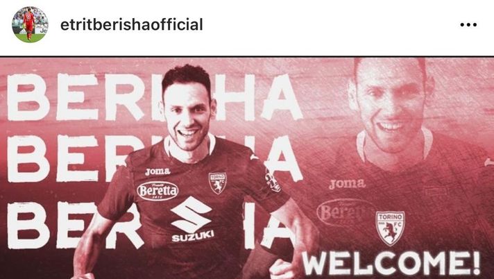 Berisha, le prime parole da giocatore del Toro: &#8220;Sono felice, non vedo l&#8217;ora di iniziare&#8221; 