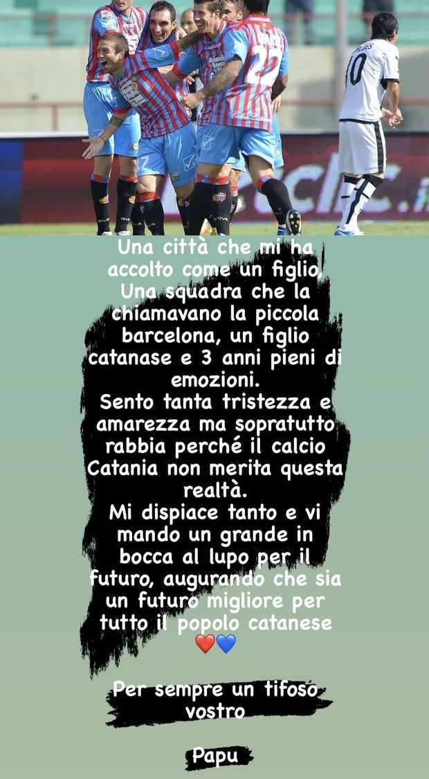 Papu Gomez: “Tristezza, amarezza e rabbia. Catania non merita questo”- immagine 2