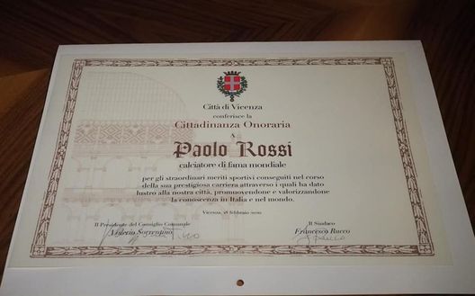 La pergamena che legherà per sempre Pablito a Vicenza 