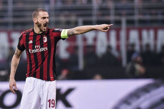  Leonardo Bonucci in Milan-Arsenal, @acmilan 