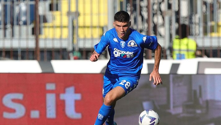 EMPOLI, ITALY - OCTOBER 30: Nicolo' Cambiaghi of Empoli FC in action during the Serie A match between Empoli FC and Atalanta BC at Stadio Carlo Castellani on October 30, 2022 in Empoli, Italy. (Photo by Gabriele Maltinti/Getty Images) Sportitalia – Bologna su Cambiaghi - immagine 1