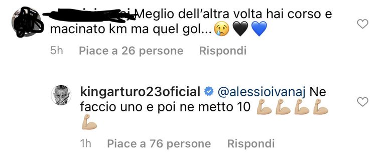 Vidal annuncia su Instagram: “Ora segno, mi sblocco e poi vi dico quanti gol farò”- immagine 2