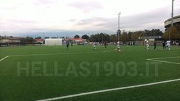 Primavera Hellas, a fine primo tempo è 0-0 con la Roma