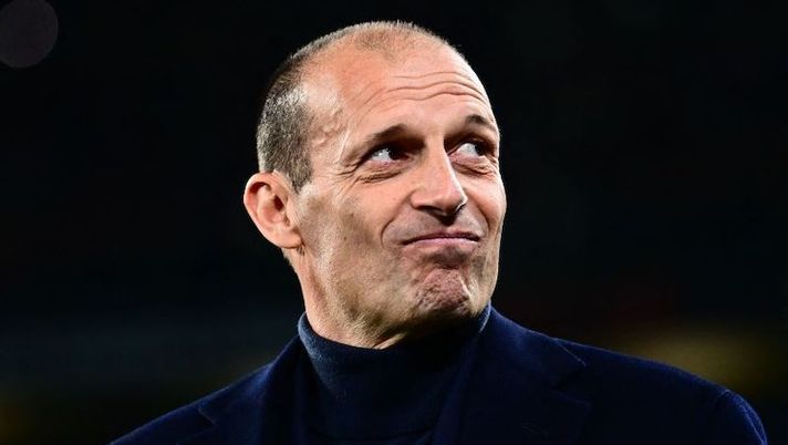 Juventus' Italian coach Massimiliano Allegri looks on prior to the UEFA Europa League quarter-finals first leg football match between Juventus and Sporting CP, on April 13, 2023 at the Juventus stadium in Turin. (Photo by Marco BERTORELLO / AFP) (Photo by MARCO BERTORELLO/AFP via Getty Images)  Di Marzio: “Giuntoli alla Juve? Allegri non ha messo veti ma sul mercato cambierà una cosa” - immagine 1
