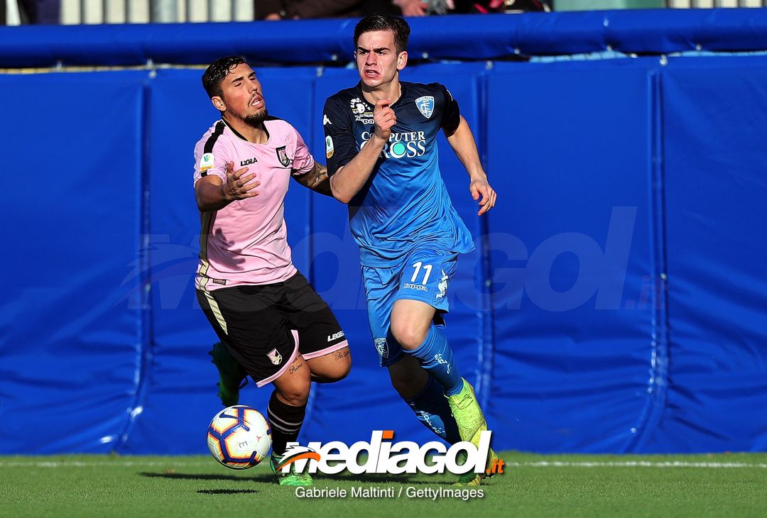  EMPOLI, ITALY - JANUARY 12: Kleis Bozhanaj of Empoli Fc in action during the Serie A Primavera between Empoli FC and Citta' di Palermo on January 12, 2019 in Empoli, Italy.  (Photo by Gabriele Maltinti/Getty Images) 
