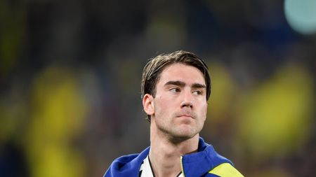 VILLARREAL, SPAIN - FEBRUARY 22: Dusan Vlahovic of Juventus during the UEFA Champions League Round Of Sixteen Leg One match between Villarreal CF and Juventus at Estadio de la Ceramica on February 22, 2022 in Villarreal, Spain. (Photo by Daniele Badolato - Juventus FC/Juventus FC via Getty Images) VILLARREAL, SPAIN - FEBRUARY 22: Dusan Vlahovic of Juventus during the UEFA Champions League Round Of Sixteen Leg One match between Villarreal CF and Juventus at Estadio de la Ceramica on February 22, 2022 in Villarreal, Spain. (Photo by Daniele Badolato - Juventus FC/Juventus FC via Getty Images)