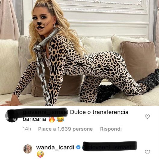 “Dolcetto o bonifico bancario?”, la risposta di Wanda ad un follower non si fa attendere- immagine 2