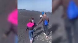 VIDEO / Fiamingo e Paltrinieri mano nella mano sull’Etna. Ci sono anche Diletta ed Elodie