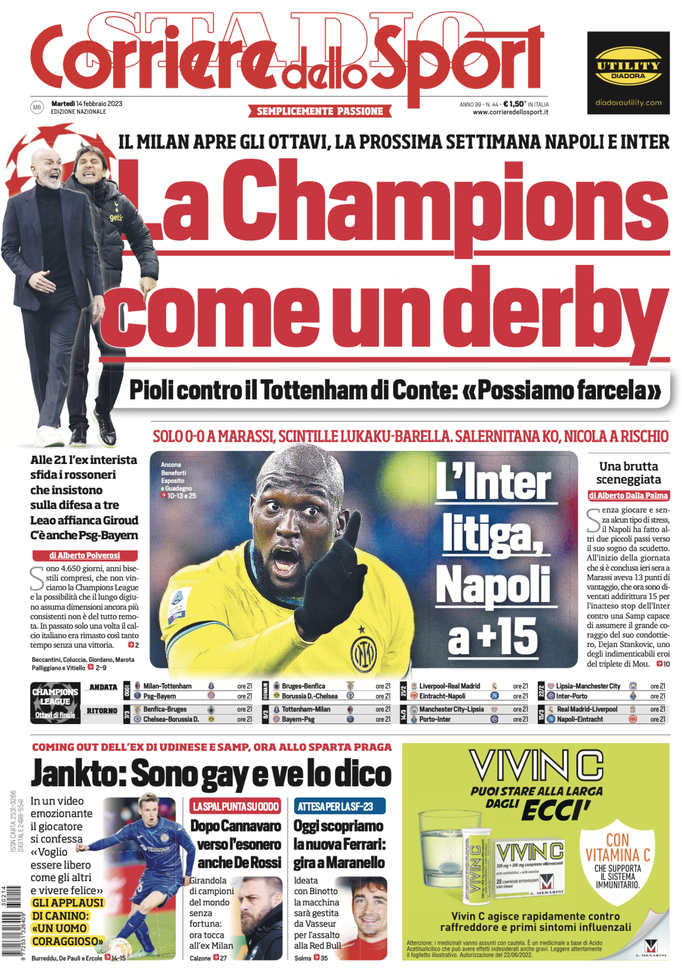 Corriere dello Sport 14/02/2023