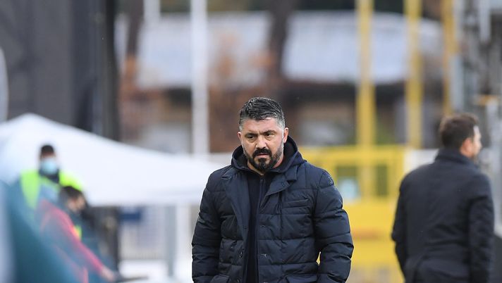 L'allenatore del Napoli Gennaro Gattuso 