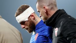 FOTO – Di Gregorio, la botta alla testa e il grande spavento