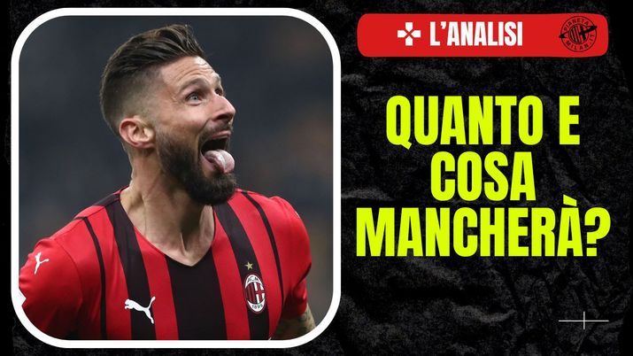 Inter-Milan 1-2, stagione 2021-2022. Giroud, nel giro di tre minuti, segna una doppietta e trascina il Milan verso la vittoria (e lo scudetto) (Getty Images)