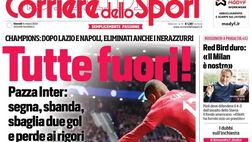 PRIMA PAGINA CORRIERE DELLO SPORT OGGI: “Napoli, parte il casting”