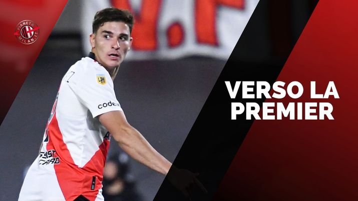 Julián Álvarez (attaccante River Plate), obiettivo di calciomercato del Milan, può andare al Manchester United | Milan News (Getty Images) Julián Álvarez River Plate Calciomercato AC Milan