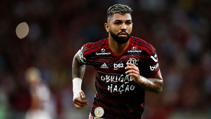 RIO DE JANEIRO, BRAZIL - DECEMBER 05: Gabriel Barbosa of Flamengo celebrates after scoring the third goal of his team during a match between Flamengo and Avai as part of Brasileirao Series A 2019 at Maracana Stadium on December 05, 2019 in Rio de Janeiro, Brazil. (Photo by Bruna Prado/Getty Images) RIO DE JANEIRO, BRAZIL - DECEMBER 05: Gabriel Barbosa of Flamengo celebrates after scoring the third goal of his team during a match between Flamengo and Avai as part of Brasileirao Series A 2019 at Maracana Stadium on December 05, 2019 in Rio de Janeiro, Brazil. (Photo by Bruna Prado/Getty Images)