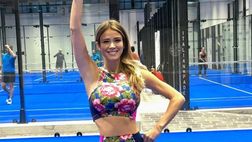 VIDEO / Diletta Leotta, coppia con Karius anche a padel: il liscio è da ridere
