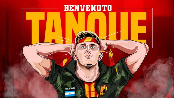 Adolfo Gaich, nuovo giocatore del Benevento (Benevento Twitter) Adolfo Gaich, nuovo giocatore del Benevento (Benevento Twitter)