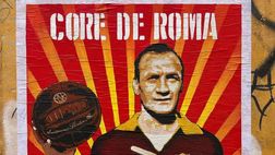 Losi, “Core de Roma”: a Trastevere un poster per lo storico capitano