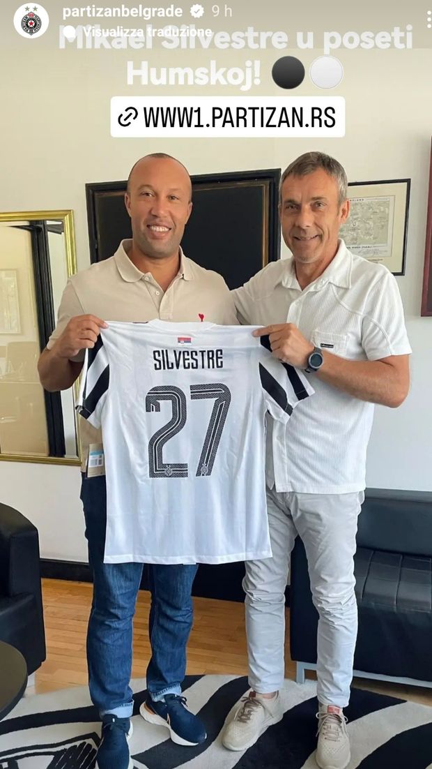 Glorie calcistiche, Mikael Silvestre al derby di Belgrado: onori di casa Partizan- immagine 2