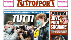 Prima Pagina, Tuttosport: “Tutti con Sinner! Pogba, Juve puoi sognare”