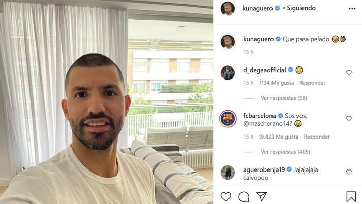 Sergio Agüero si è rapato a zero e il Barça lo ha paragonato… a Mascherano! 