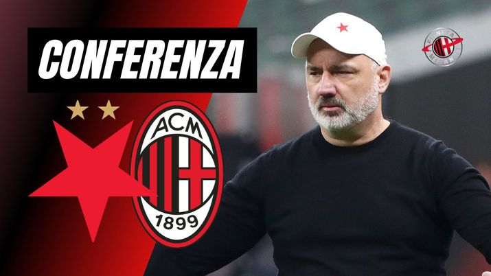 Conferenza stampa Jindrich Trpisovsky Slavia Praga-Milan Europa League 2023-2024